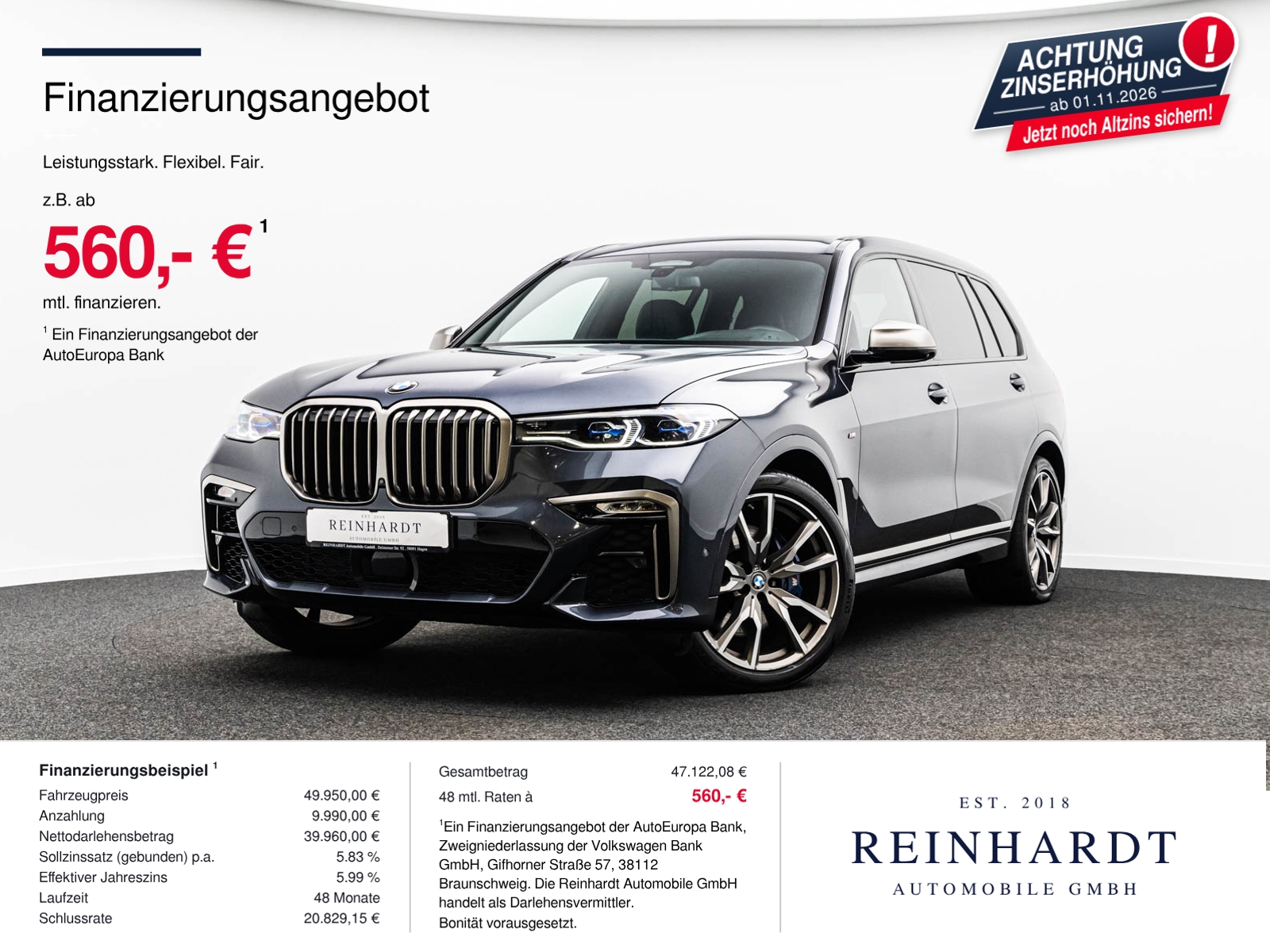 BMW X7 M50