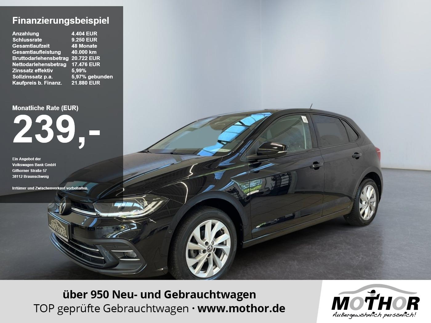 Volkswagen Polo 2024 — VI Style 1.0 TSI DSG Parklenkassistent ACC