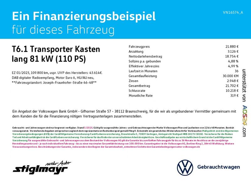VW T6.1 Transporter